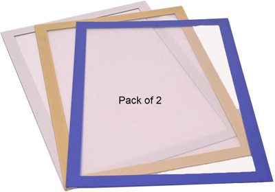SHINING ZON Plastic Adhesive Magnetic File Folder For Documents Certificates(Set Of 2, Silver)