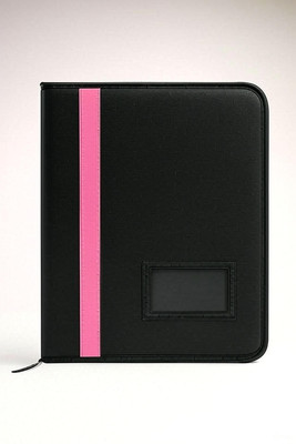 unbrako High-Quality Leather Zipper – Smooth, long-lasting zip for secure closure. Waterproof A4 Size Faux Leather Executive Professional File Folders for Certificates, Legal Documents with 20 Leafs/Sleeves/Document Folder with Zip Colours(Set Of 1, Pink)