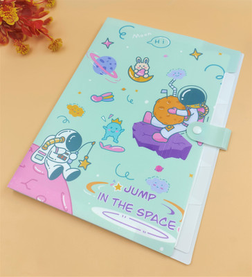 Paper Bear Plastic Documents File Folder Organizer(Set Of 1, Light Green)