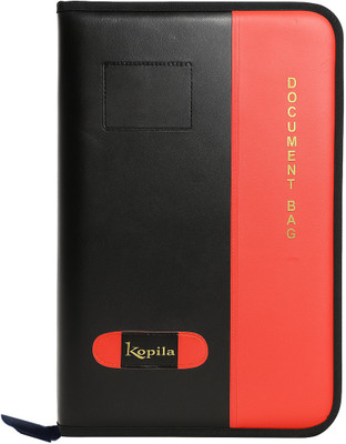 Kopila PU Leather File Folder(Set Of 1, Pink)