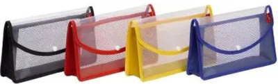 BANISTROKES Plastic Checkbook Organizer with Flexi Button(Set Of 1, Multicolor)