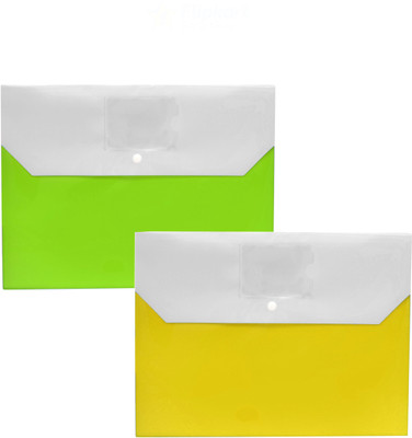 Flipkart SmartBuy Polypropylene Double Pocket Document bag(Set Of 2, Multicolor)