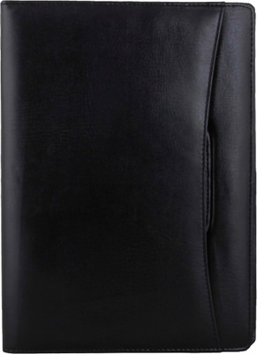 ZesTale Premium PU Leatherette Adjustable Handle Document Folder(Set Of 1, Black)