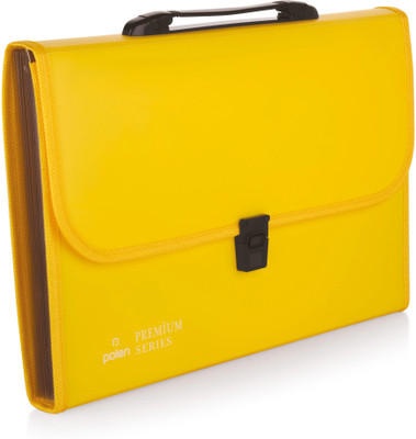 polen Polypropylene Expanding File Folder(Set Of 1, Yellow)