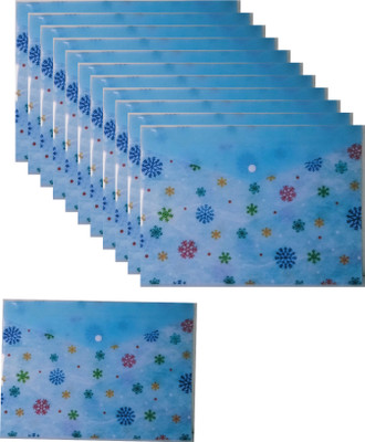 DNP Plastic My clear bag(Set Of 12, Light Blue)