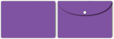 Nourish Plastic Document Folder(Set Of 2, Purple)