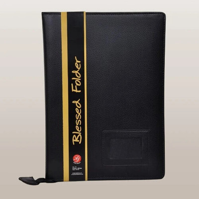 God's Grace Leatherite PU Folder(Set Of 1, Black)