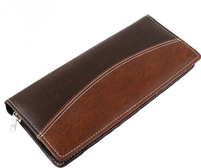 ASRAW Faux Leather Multiple Pocket Expanding Chequebook/Passbook Holder Document Holder Card Organiser(Set Of 1, Brown)