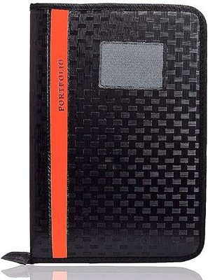 TRENDY ONE Faux leather Document file & folder Organizer(Set Of 1, Black)