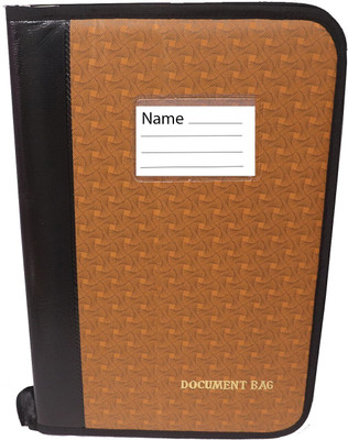 Kopila Faux Leather Document file folder for certificates(Set Of 1, Brown)