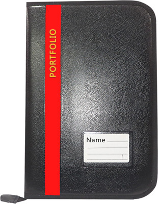 Parthav PU Leather Office Document,Certificate File Folder With 20 Leefs for A4/FS Document(Set Of 1, Red)