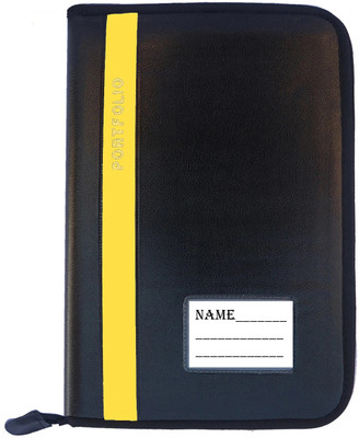 Parthav PU Leather file folder for documents & Certificate(Set Of 1, Yellow)