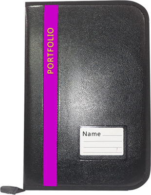 Parthav PU Leather Office Document,Certificate File Folder With 20 Leefs for A4/FS Document(Set Of 1, Purple)