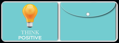 Nourish Plastic Document Folder(Set Of 2, Light Blue)