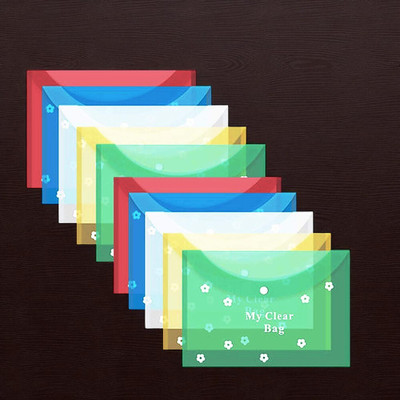 Raghav Collection Plastic My Clear Bag(Set Of 15, Multicolor)