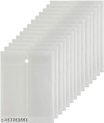 cutiXdroop Plastic File(Set Of 10, White)
