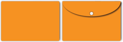 Nourish Plastic Document Folder(Set Of 2, Mustard)