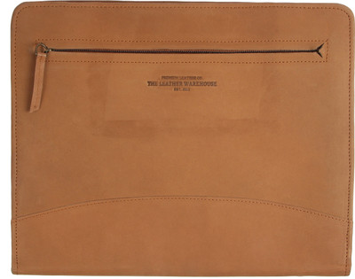 The Leather Warehouse genuine leather files folder legal size Leather Business Portfolio | Document Organizer(Set Of 1, Tan)