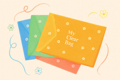 Raghav Collection Plastic My Clear Bag(Set Of 15, Multicolor)