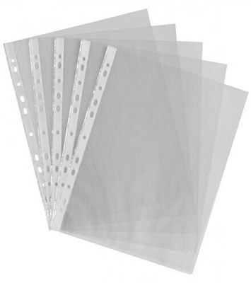 ASV PLASTIC 11 HOLE A4 SHEET PROTECTOR(Set Of 100, TRANSPARENT)