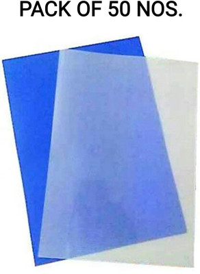 R K SALES Plastic Spiral Sheet(Set Of 50, White, Blue)