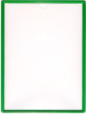 SHINING ZON PP Magnetic File Folder For Documents Certificates(Set Of 2, Green)