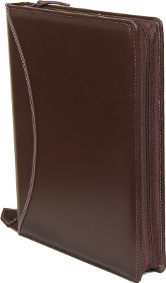 Sukeshcraft Rexine Multiuse 25 File Sleeve for Documents, Certificates, FDRs | A4 Size Portfolio Document orts Use (Grain Coffee Brown)(Set Of 1, Brown)