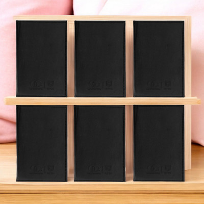 CAMPIO PU Leather Bill Folder for Restaurant & Hotel with Card & Receipt File Business File Folder(Set Of 6, Black)