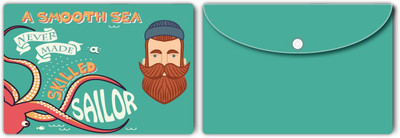 Nourish Plastic Document Folder(Set Of 2, Multicolor)