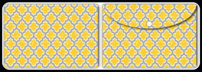 Nourish Plastic Document Folder(Set Of 2, Grey-Ikat)