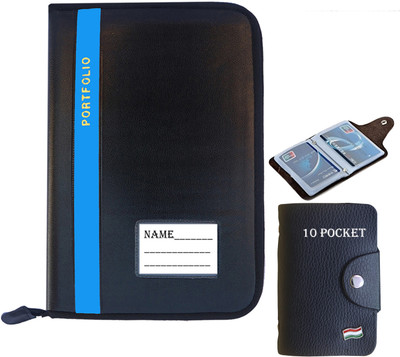 Kopila PU Learther File folders for documents.Certificate File Holder to Store Your documents\(Set Of 1, Skyblue)