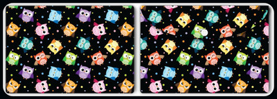 Nourish Plastic Document Folder(Set Of 2, Multicoloured-Owls)