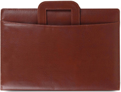 ZesTale Premium Leatherette Adjustable Handle Document Bag(Set Of 1, Tan)