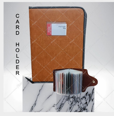 Leffit Leather File Folder(Set Of 1, Orange)