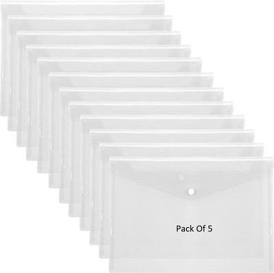 SHINING ZON Button Folder Button Folder(Set Of 5, Transparent)