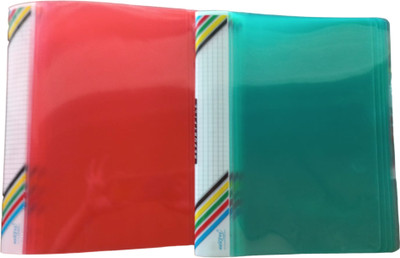 aarpee Plastic Report Files(Set Of 10, Red and Green)