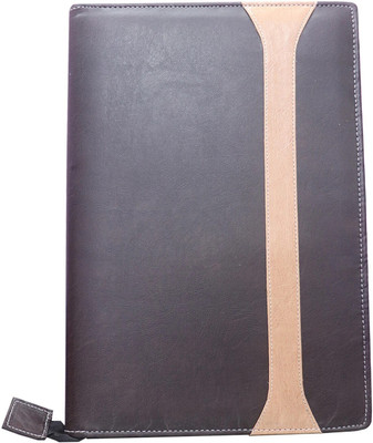 Parthav High Quality PU Leather 20 Leefs Premium Document File Folder(Set Of 1, Dark Brown)