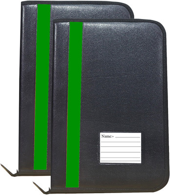 Parthav Leader Documents file folder with 20 leafs(Set Of 2, Green)