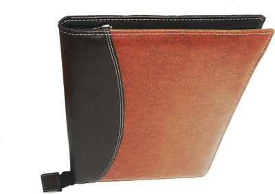 Kopila PU 20 Leef's 50 Micron Premium Quality Office Document Bag file folder Set of 1 Black & Brown(Set Of 1, Black, Brown)