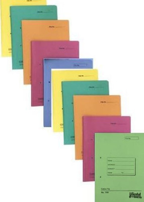 SSJMart Cardboard Paper(385 gsm) Cover File(Set Of 10, Multicolor)