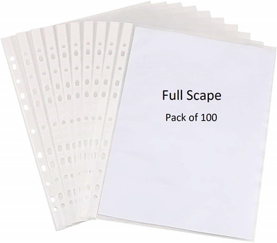 SHINING ZON Sheet Protector Document File(Set Of 100, Transparent)