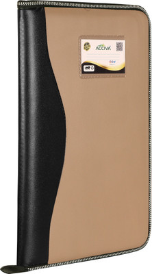 ACCIVA PU Leatherette File Folder(Set Of 1, Brown)