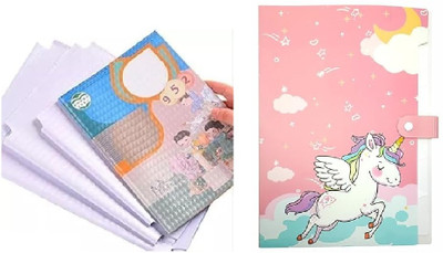 MOREL PLASTIC FILE FOLDER(Set Of 2, Multicolor)