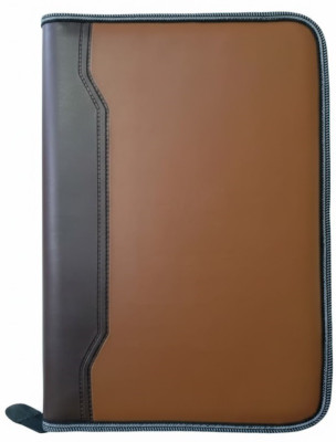 Sordha PU Leather Multipurpose Document Holder File Folder ( A4 Size , 20 Inner Leafs )(Set Of 1, Brown, Black)