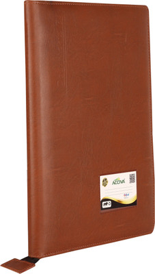 ACCIVA PU Leatherette File Folder(Set Of 1, Tan)