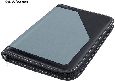 NSSP PU Leather Leather Document File Folder(Set Of 1, Grey)