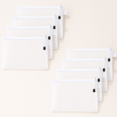 YELONA Nylon Mesh Foder(Set Of 8, White)