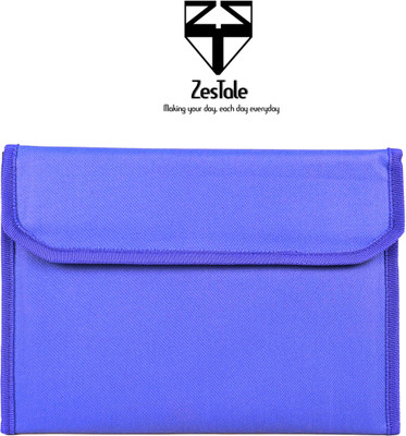 ZesTale Jute Multiple Cheque Book/ Passbook Passport /Car Document Holder for Men & Women(Set Of 1, Blue)