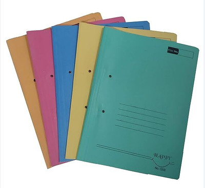 VIKASRATHEE Polypropylene (PP) SPRING FILE(Set Of 5, Multicolor)