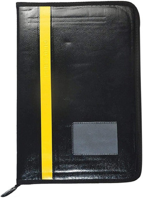 Cubickart Faux leather File Type(Set Of 1, Black)